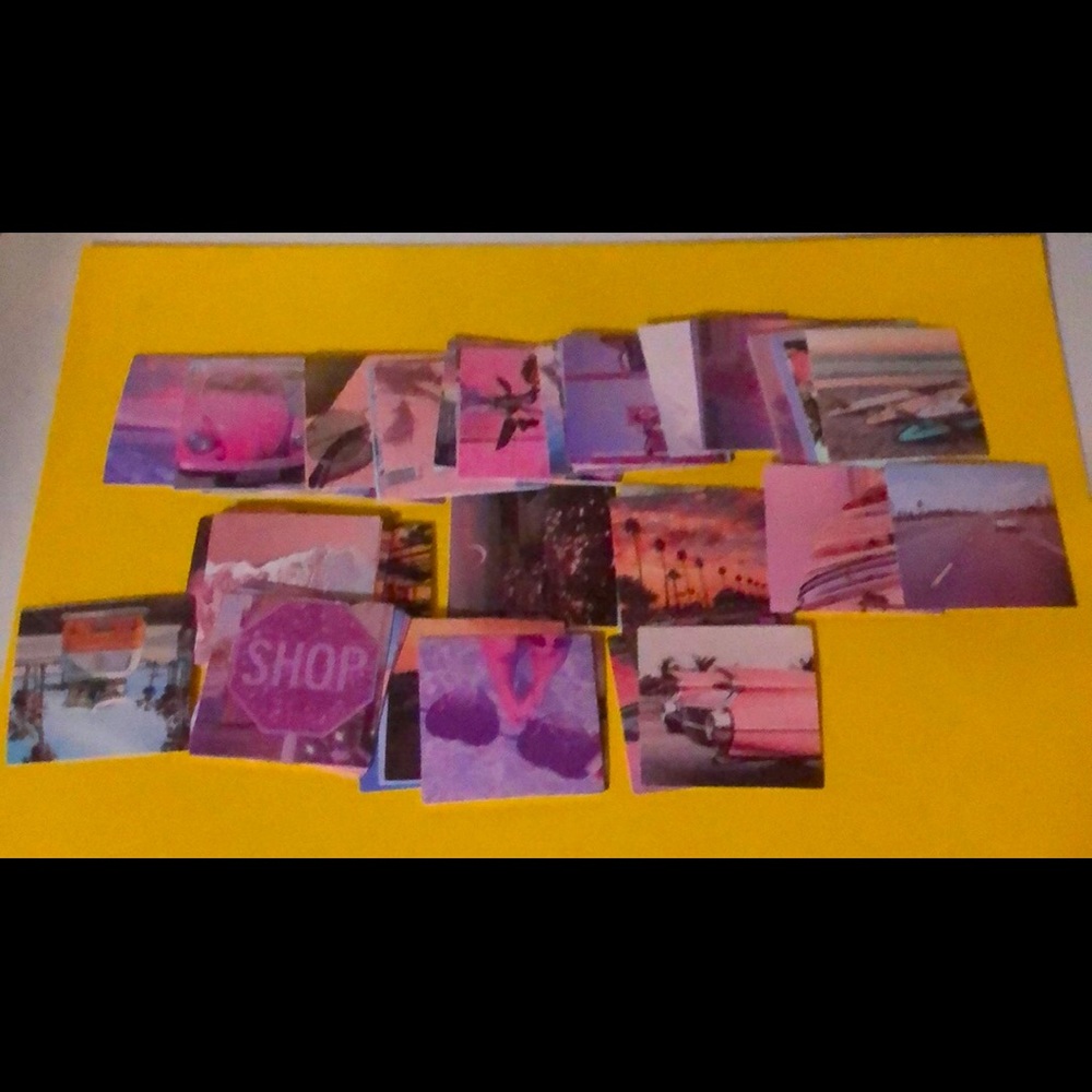 Cute aesthetic pink little stickers